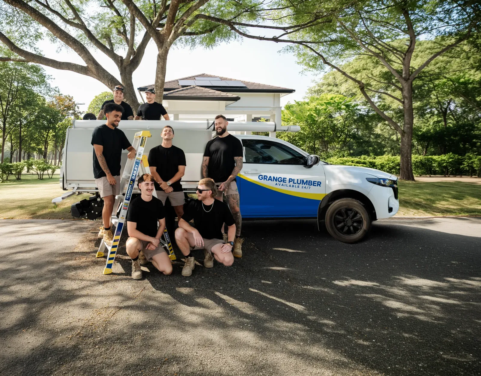 Grange Plumber team and ute